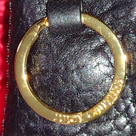 Juicy Couture Black Butter Leather LG  Wallet Clutch Gold HW NWT - Picture 9 of 13
